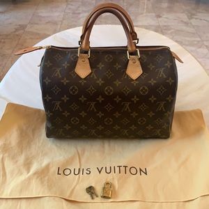 Authentic Louis Vuitton Speedy 30 Monogram Canvas